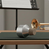 Straight-Wah Trumpet Mute Classic Hum Effect Aluminum Trumpet Mute Intonation Wind Instrument Accessory for Rehearsal Room