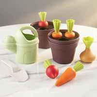 Garden Toy Set Smooth Edges Pretend Play Garden Produce Toy Set Fine Motor Skills Children's Playthings