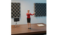 1:64 Scale Miniature Scene Collectible Online Broadcast Host Doll Set