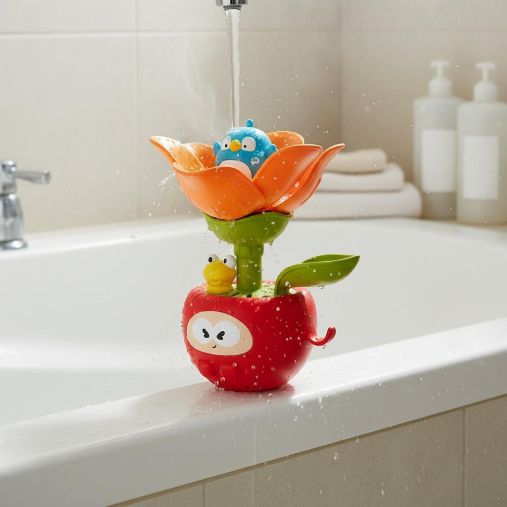 Flower Bath Toy Interactive Bath Water Spray Toy No Batteries Needed
