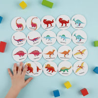 Wooden Memory Pairing Game Develops Cognitive Skills Wooden Memory Matching Game Screen Fun Preschool Learning Puzzle for Preschoolers, Children 3++