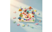 Wooden Bead Maze Toy Multi-Functional Bead and Wire Maze for Preschool