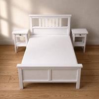 1:12 Dollhouse Bed Paneled Footboard Display Piece Matte Finish