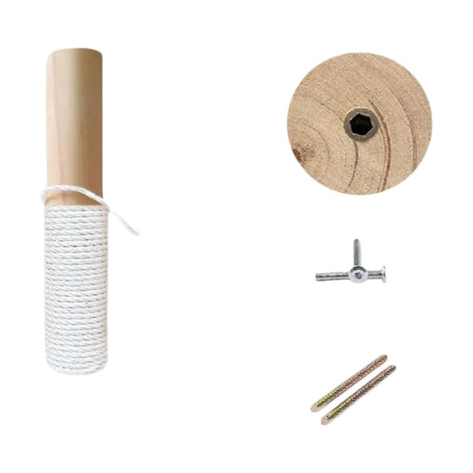 Sisal rope cat scratch post DIY