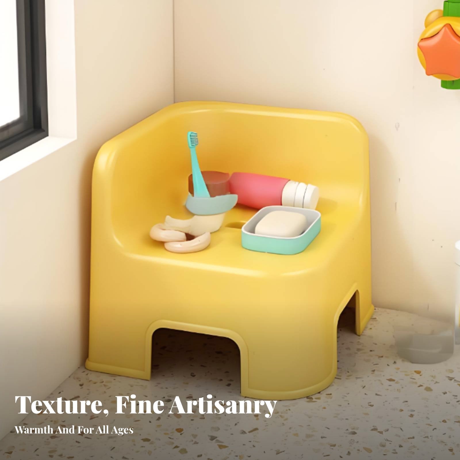 Stackable Corner Bath Stool Strong Corner Shower Stool Non-Slip for Living Room