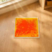 Liquid Sensory Mat Pressure Sensitive Hydraulic Floor Mat Tile Easy to Clean Interactive Floor Tile Set for Preschoolers, Kindergarten, Classroom