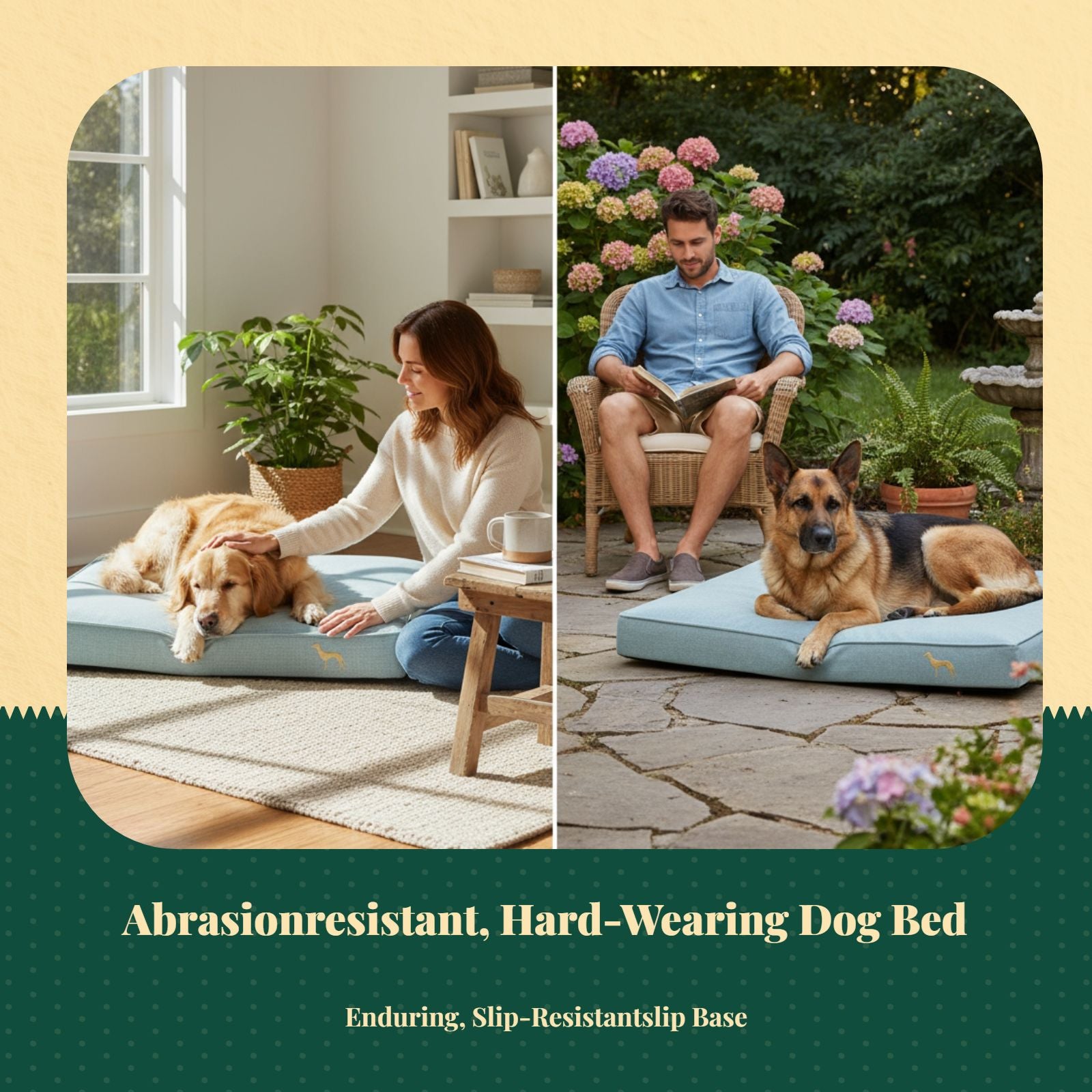 Orthopedic dog bed, washable cover