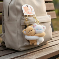 Hugging Animals Keychain Lightweight and Portable Soft Creature Keychain