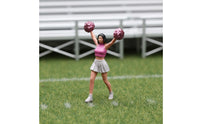 1:64 Cheerleader Figure Dynamic Pose Miniature Cheering Squad Model for Dioramas