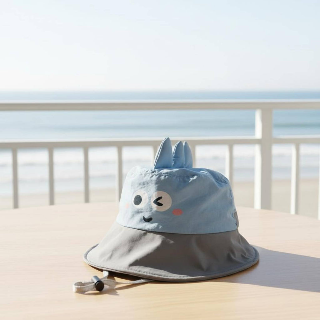 Neck Flap Sun Hat Quick-Drying Baby Sun Hat Adjustable Chin Strap for Summer