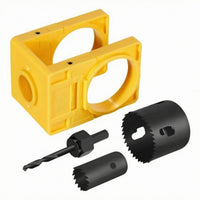 Door Lock Installation Tool 2-1/8 Inch Door Lock Set Black
