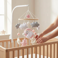 Textile Swan Mobile Nursery Decor Hanging Ornament Easy to Install for Infants