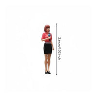1:64 Scale Reporter Figures Highly Detailed News Reporter Figure Delicate Design Cameraman Figurine for Dioramas, Close-up Photography