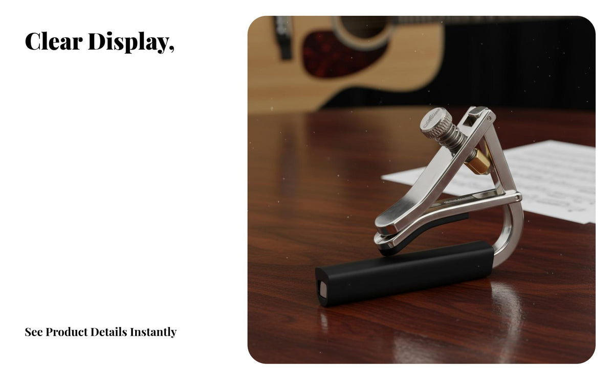 Guitar Capo Fret Noise guitar Capo Metal Construction Musical Instrument Accessory for Live Performance