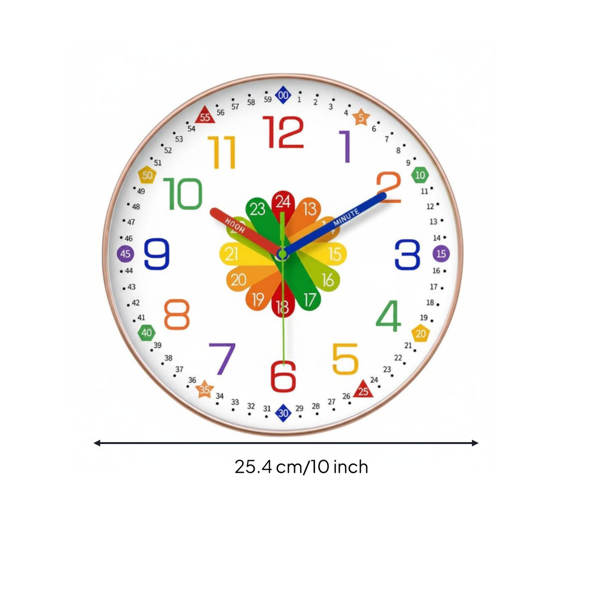 Analog Teaching Timepiece Large Numerals Kids Analog Teaching Timepiece Minute