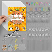 301 Pieces Shrink Plastic Sheet Kit Great Gift Idea for Crafters, Beginners