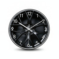 Precision Quartz Movement Wheel Hub Clock Black Dial Car Wheel Hub Clock