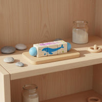 Wooden Rotating Game Cognitive Development Rotating Cube Game for Young Children