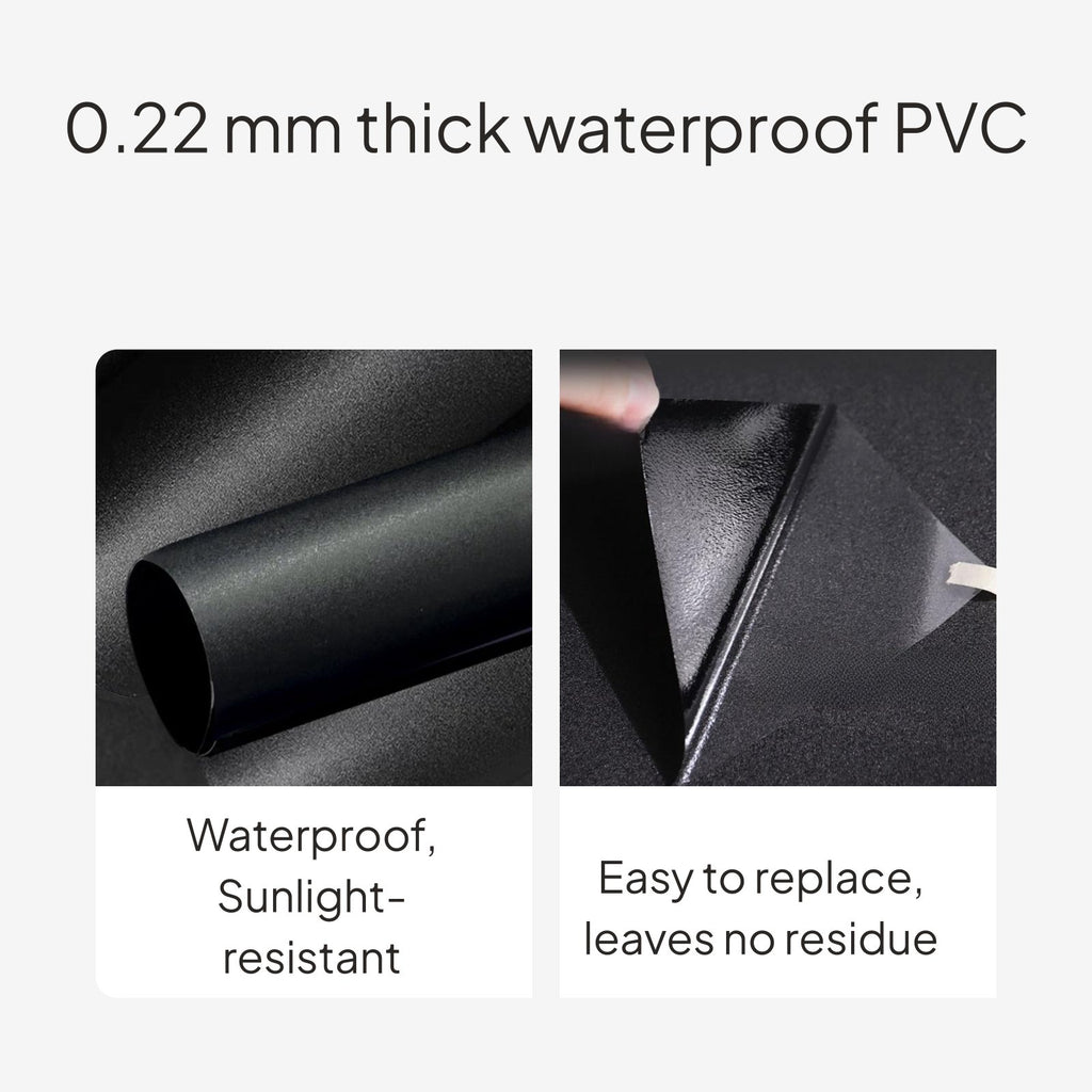 Black Aquarium Background Sticker Light Blocking Solid Black Aquarium Film Reusable Cling for Fishkeepers