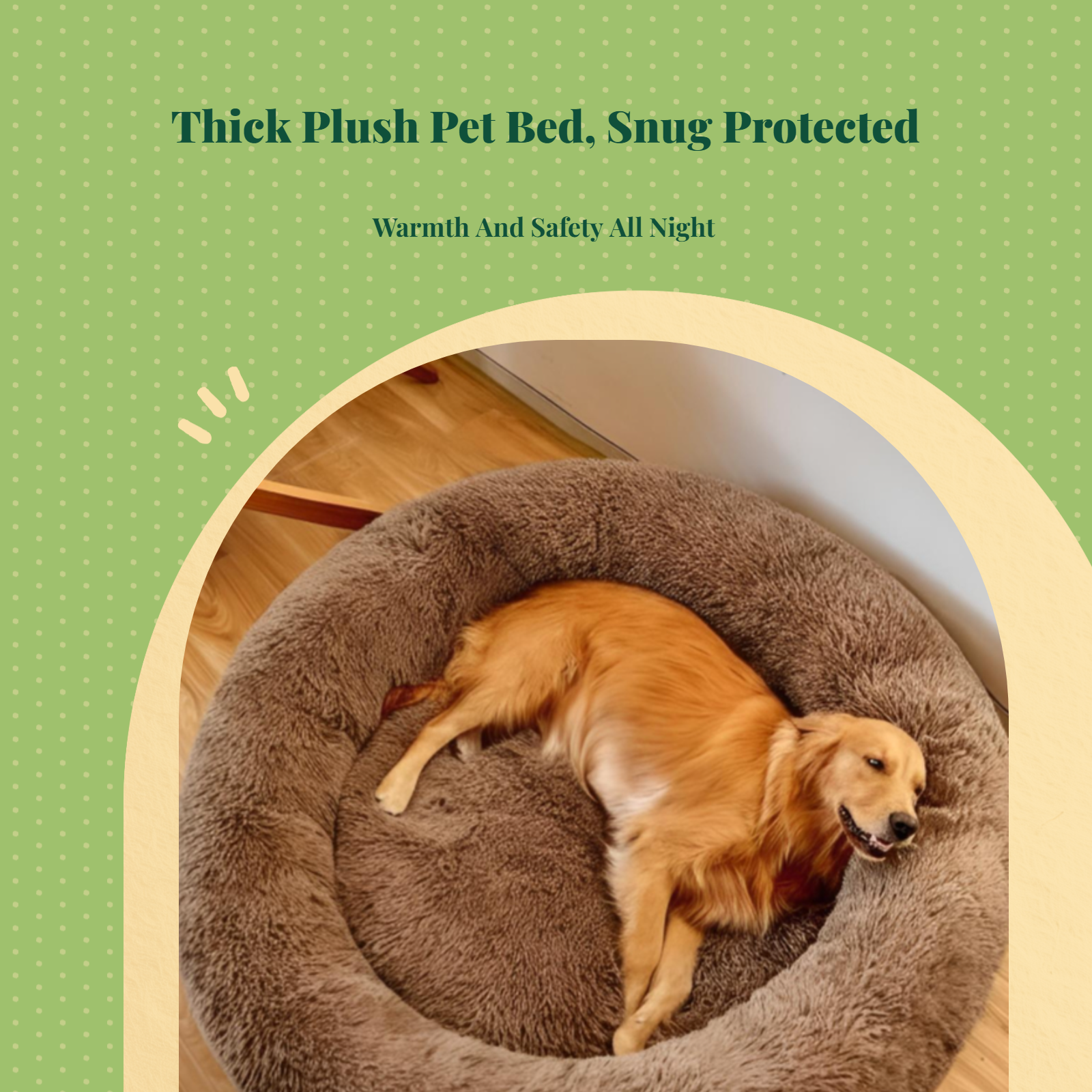 Dog Bed, Self-Warming Orthopedic Pet Sofa, Removable Cover