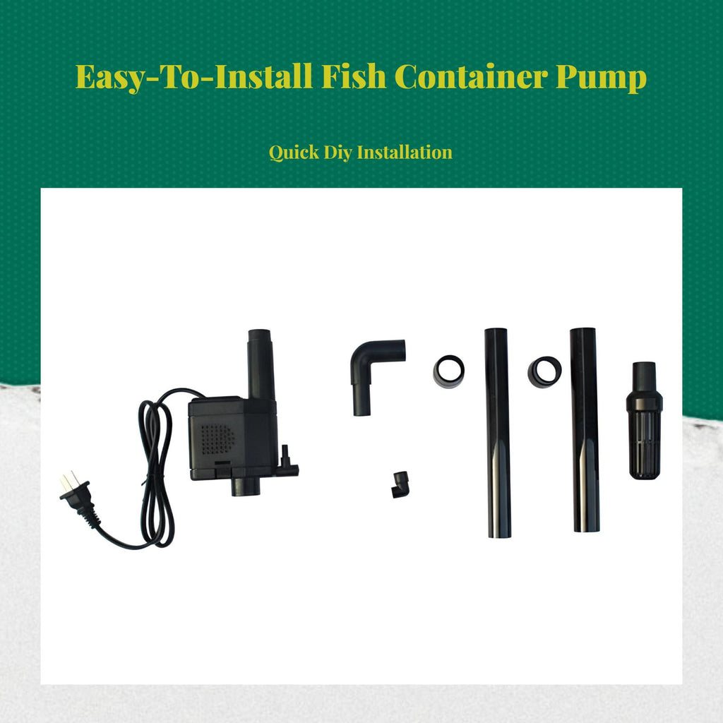 Three-in-One Aquatic Habitat Aeration Pump, tri-flow-1000 Replacement, Circulation Strainer, Top Strainer for Large Tanks