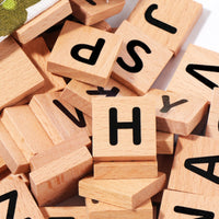 Wooden Spelling Game Uppercase Letters Wooden Letter Blocks Basic Words