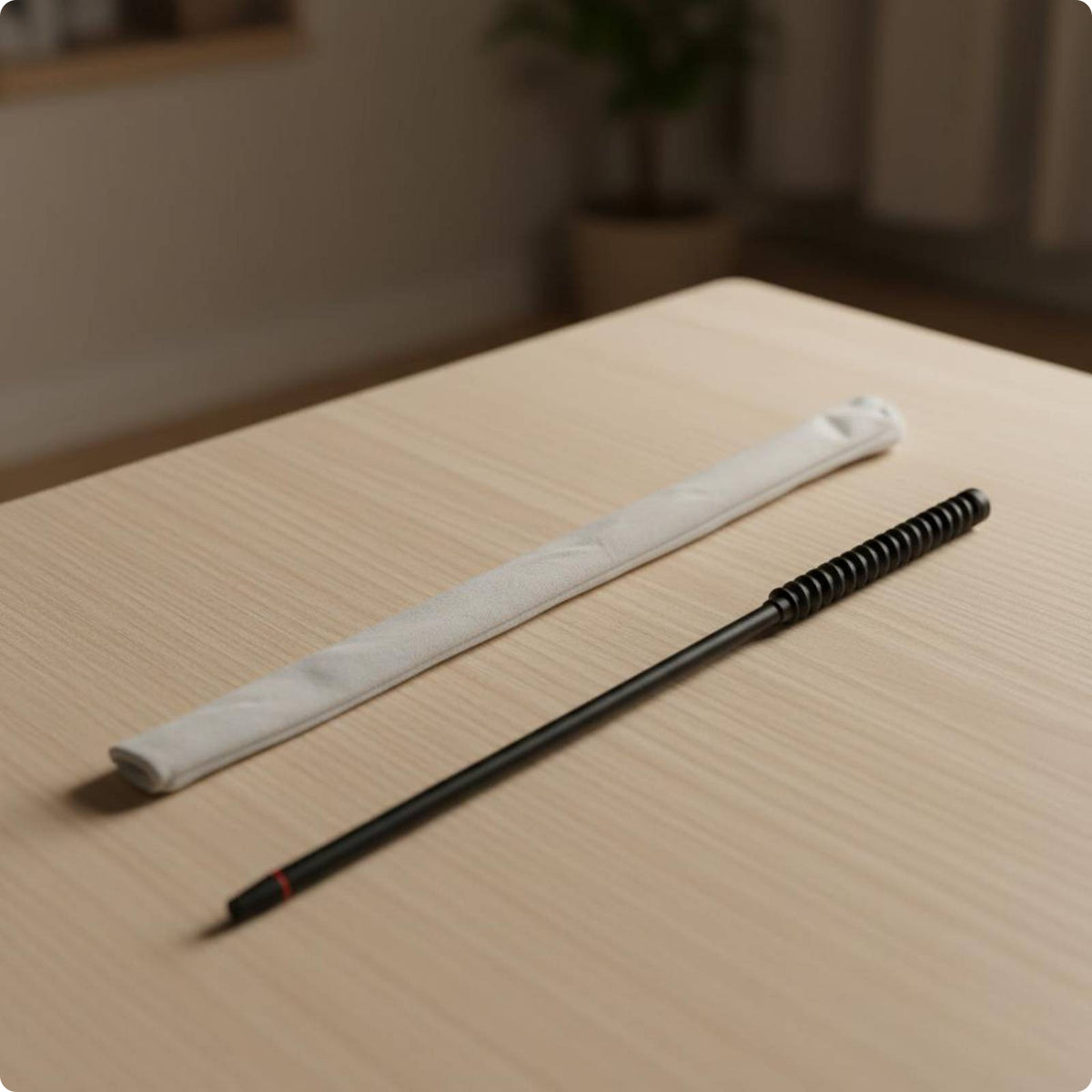 Flute Cleaning Rod Double-Sided Absorbent Cover Flute Cleaning Lightweight Music Accessory for Practice Room