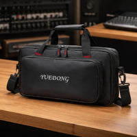 Effects Pedal Bag Accessory Pocket Guitar Pedal Carry Bag Nylon Exterior Padded Gear Carrier for Gig, Rehearsal