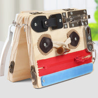 Wooden Busy Board Hands-On Learning Educational Activity Board Screen Play Fine Motor Skills Toy for Young Children, Preschoolers