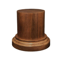 Walnut Display Base Clean Modern Look Round Wood Display Base