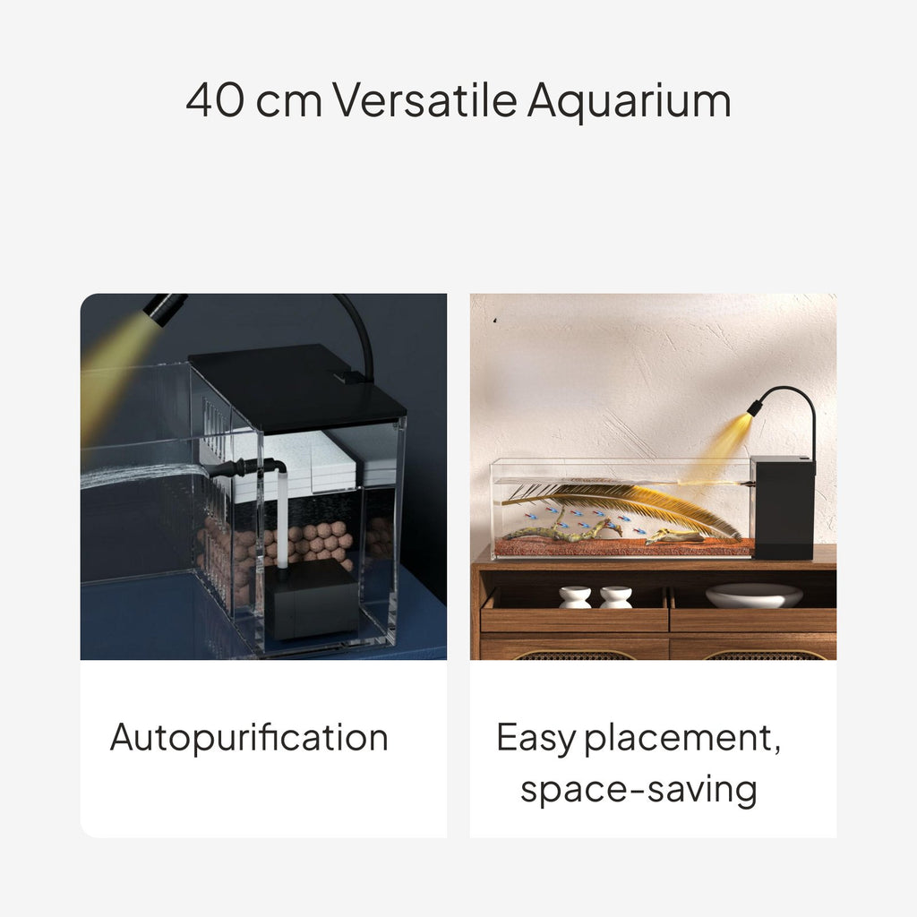 Desktop Flow Aquatic Habitat with Side Purifier, PC Material