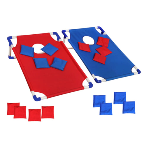 2 Pieces Cornhole Board Set Coordination Training Cornhole Boards Red and Blue