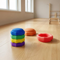 6 Pieces Molded Stepping Stones Sensory Training Children's Activity Gear