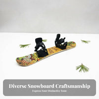 Mini Finger Slider Miniature Finger Snowboard Collectible Item Backpack Hanging Ornament for Snowboarders, Collectors