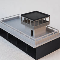 Garage Building Model Geometric Design Toy Display Realistic Details
