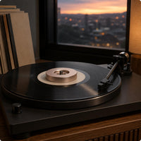 45 RPM Adapter Machined Metal Audio Accessory Round Circle