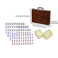 160 Tiles Acrylic Crystal Mahjong Tiles Stylish Design Acrylic Mahjong Tile Set and Shockproof for Family Gatherings
