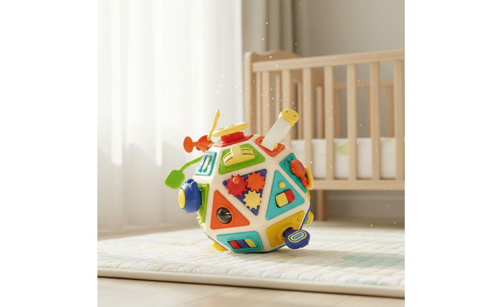 Polyhedron Activity Toy Hard Plastic Multisided Baby Activity Toy 3D