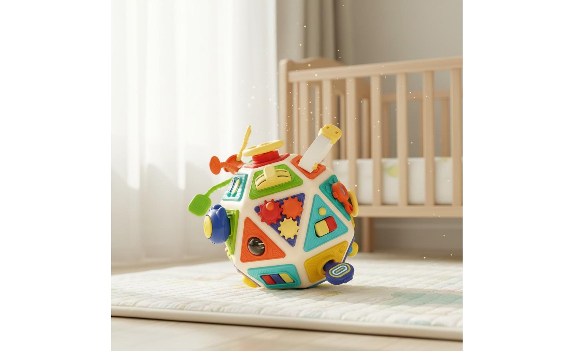 Polyhedron Activity Toy Hard Plastic Multisided Baby Activity Toy 3D