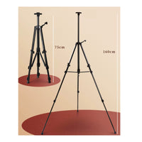 Adjustable Tripod Easel Telescopic Folding Drawing Easel with Tray for Sketching