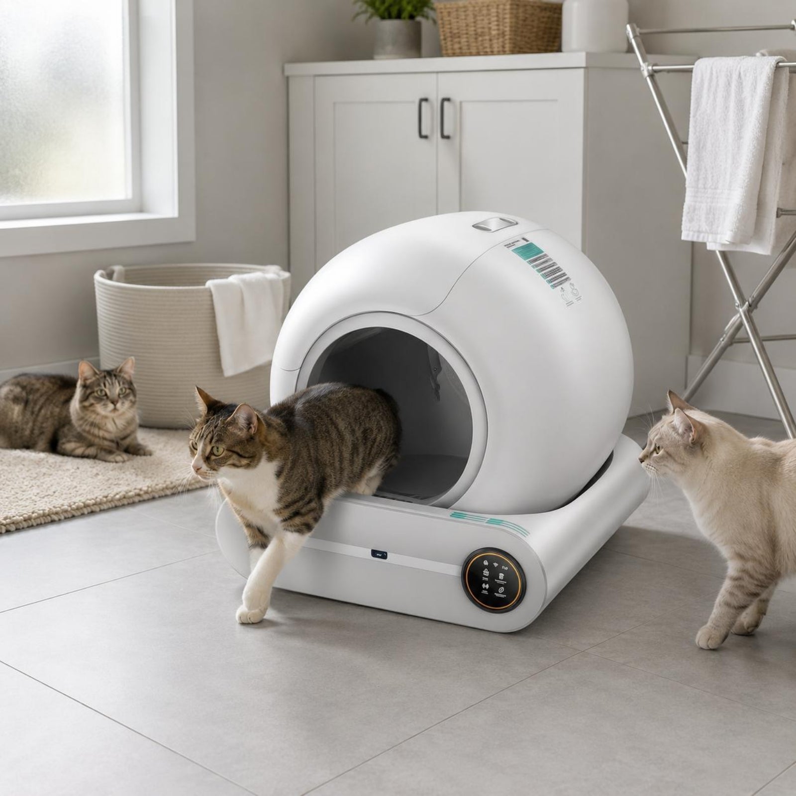 Smart Feline Litter Box Health Self-Cleaning Feline Litter Box Ultra-Quiet