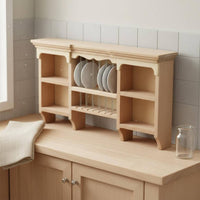 Dollhouse Wall Cupboard Handmade Dollhouse Kitchen Cabinet Realistic Design