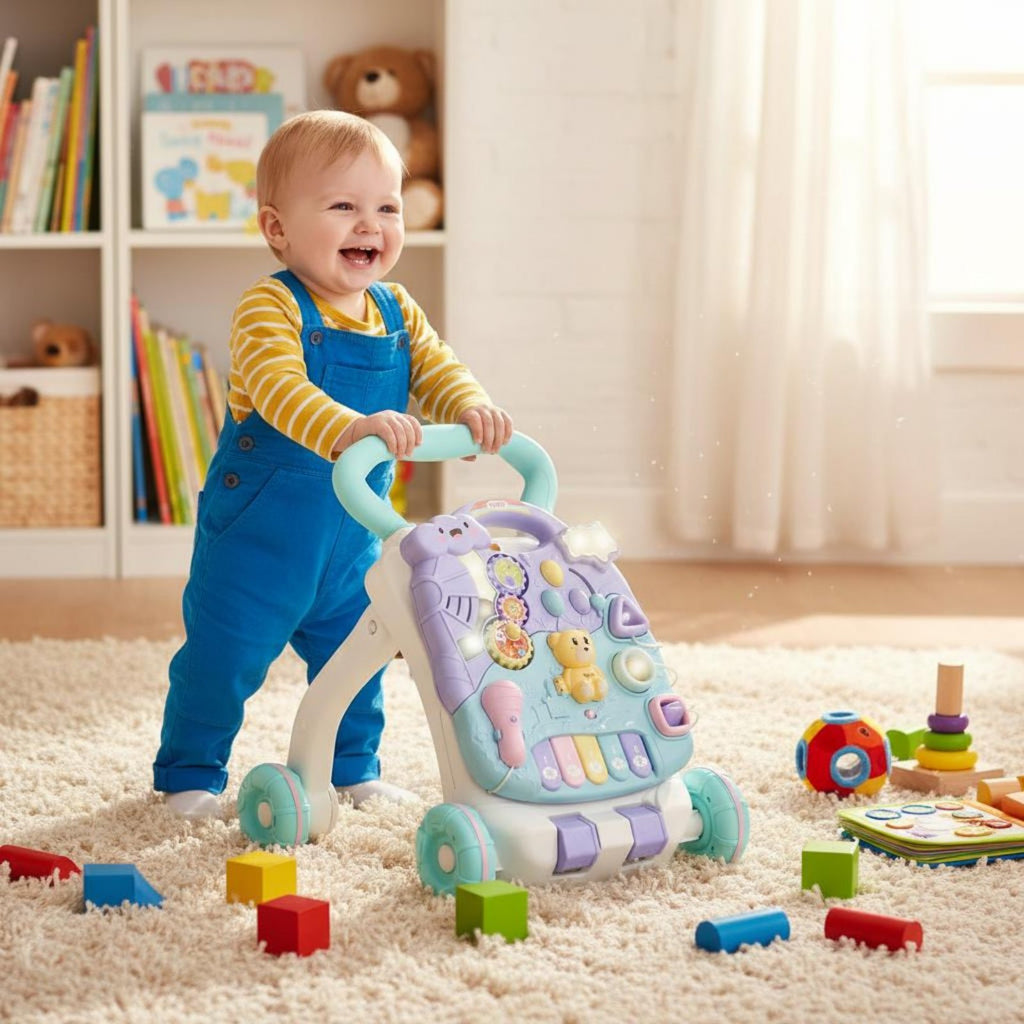 Sit-to-Stand Learning Mobility Aid Weightable 2-in-1 Baby Mobility Aid