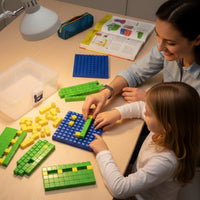 Base Decimal Blocks Set Educational Math Cubes Set Hands-On Learning