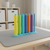 48 Pieces Color Matching Stacking Toy Fine Movement Skills Color Sorting Stack