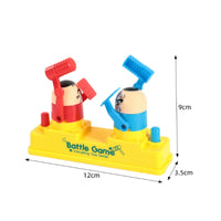 Two-Player Battle Game Push-Button Combat Set Desktop-Sized