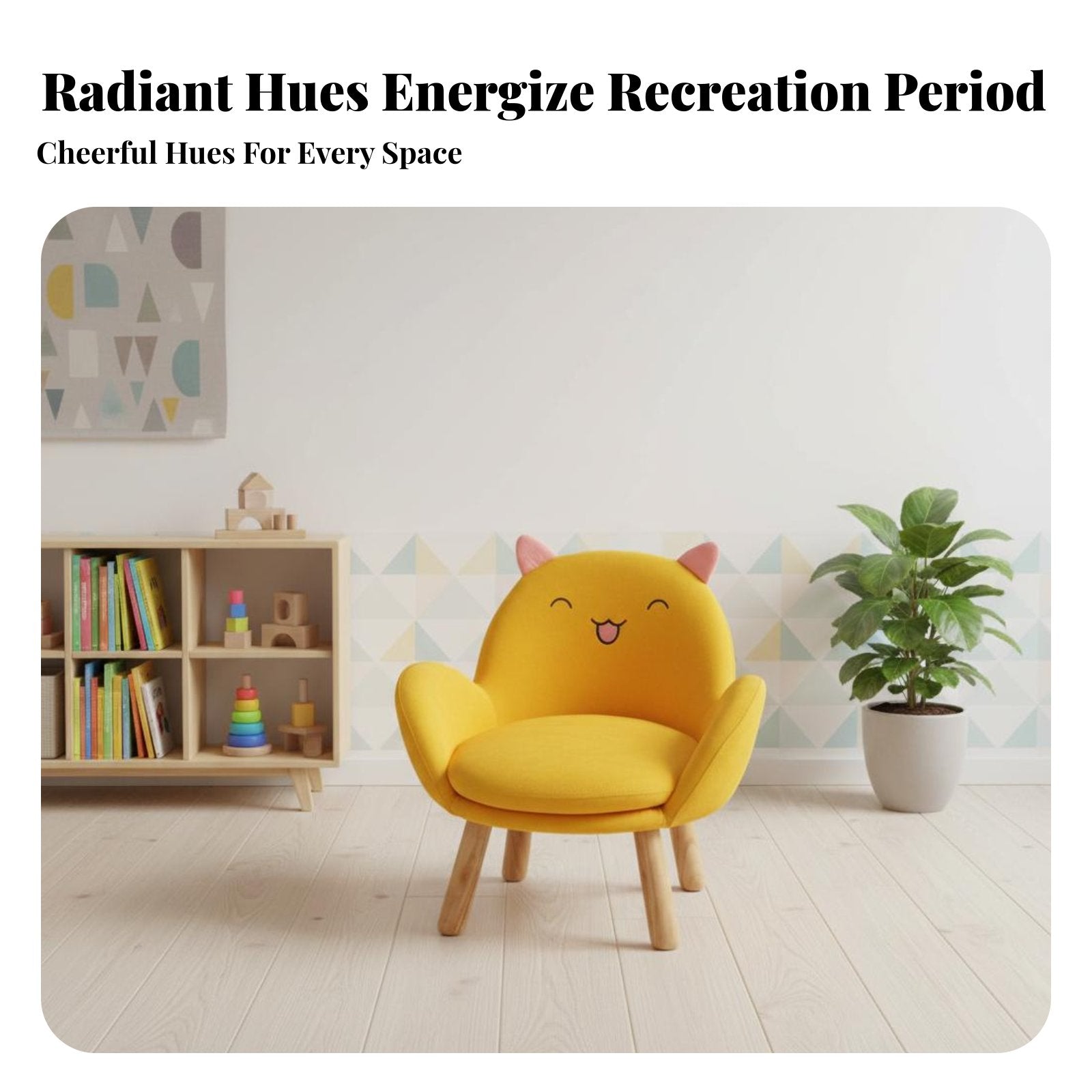 Cartoon supportrest Seat With support Toddler Chair Rounded Edges for Toddlers