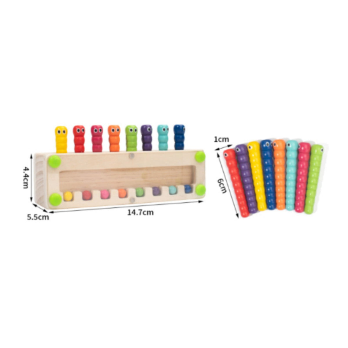 Montessori Cylinder Peg Board Early Education Wooden Cylinder Sorting Board