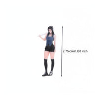 Street Look Female Figurine Detailed Mini Girl Model Collectible