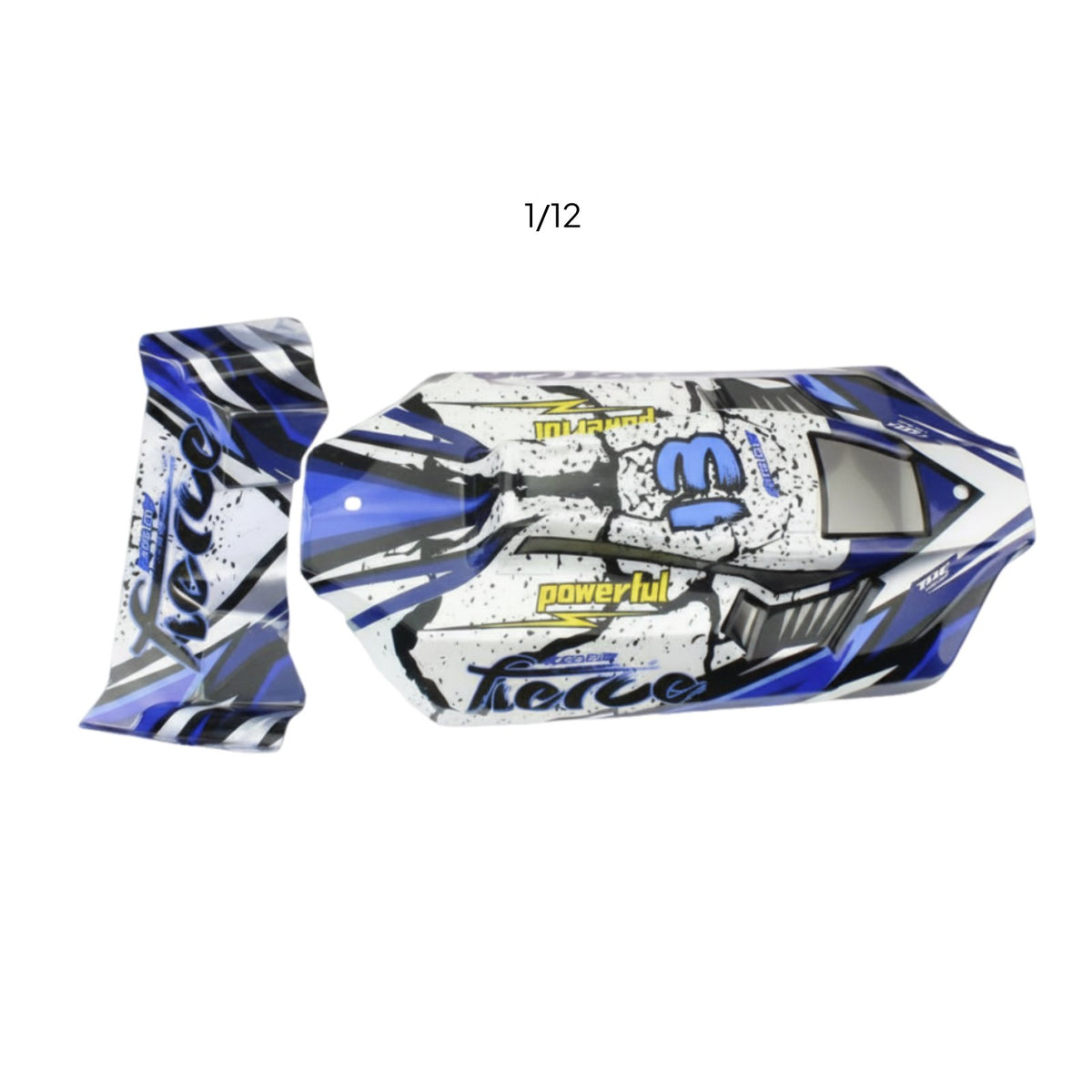 1:12 RC Car Body Shell Painted Finish Blue RC Body Shell Hobby Part for Wltoys Model